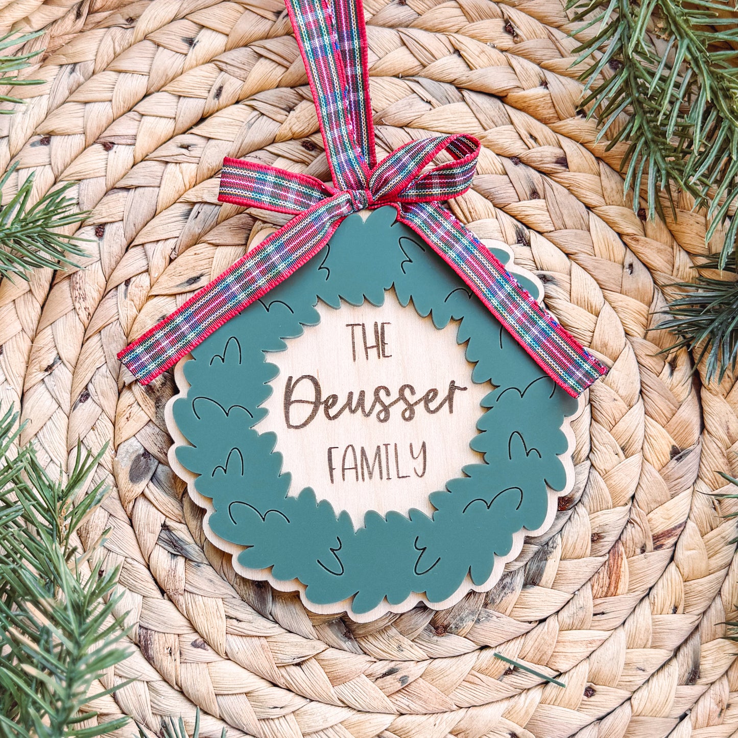 Family Wreath Ornament