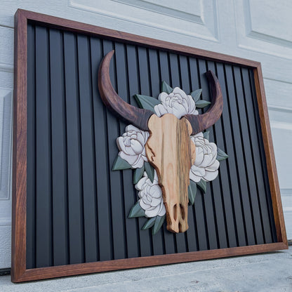 Floral Skull Wall Art