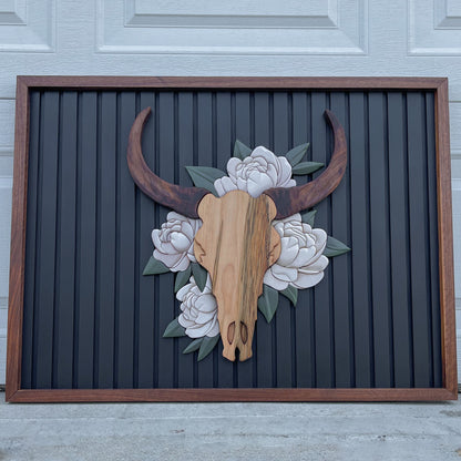 Floral Skull Wall Art
