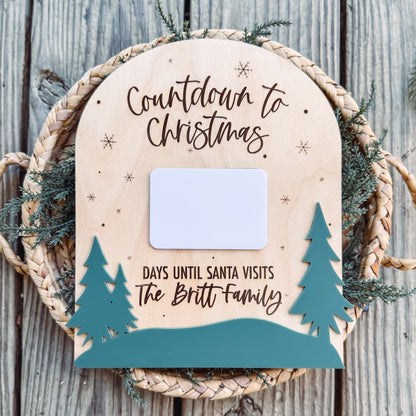Christmas Countdown Sign