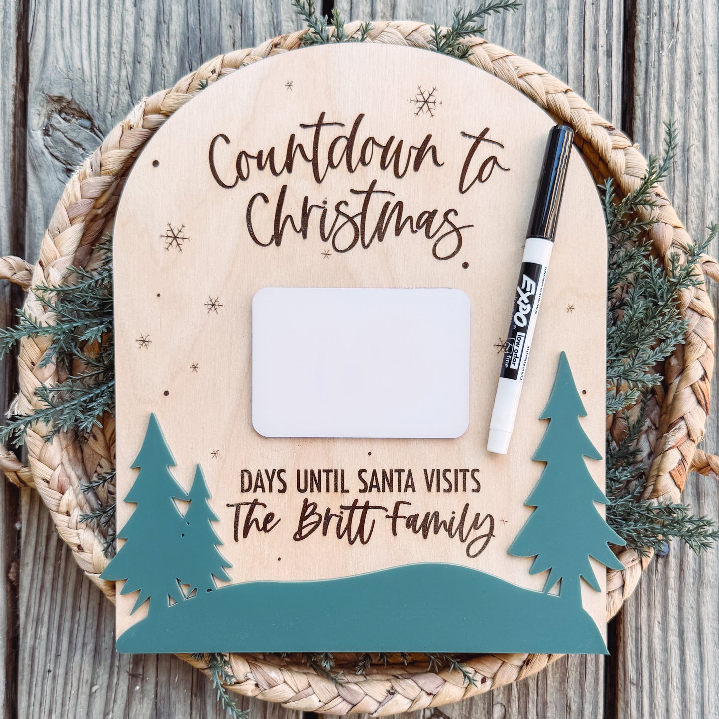 Christmas Countdown Sign