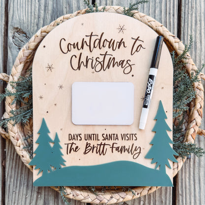 Christmas Countdown Sign