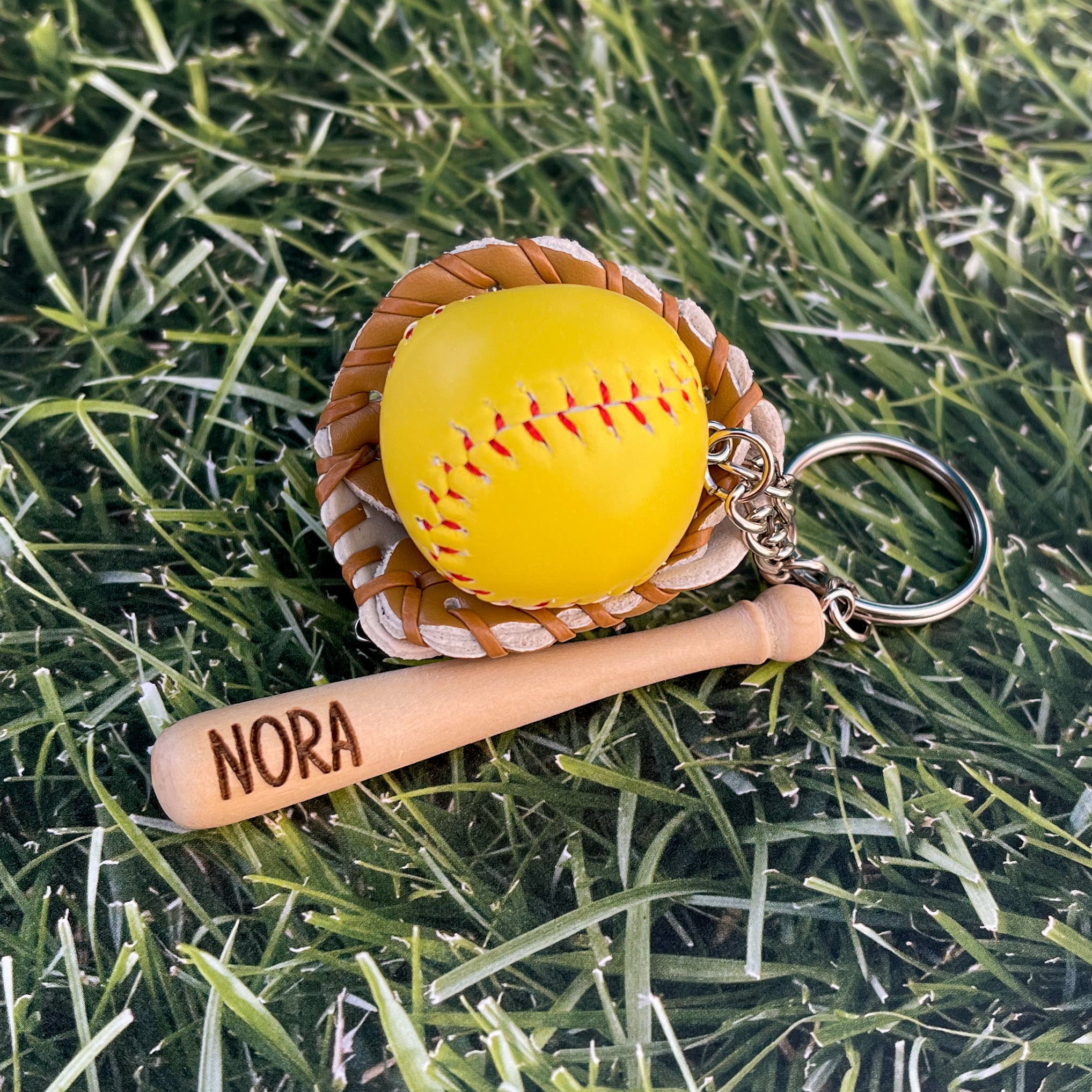 Softball With Roots Baseball/Softball Keychain – Wild Roots Timber